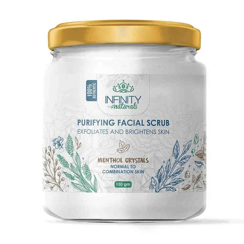 انفينتى ناتشورال ماسك مقشر للوجه بالمنتول 150 جم
