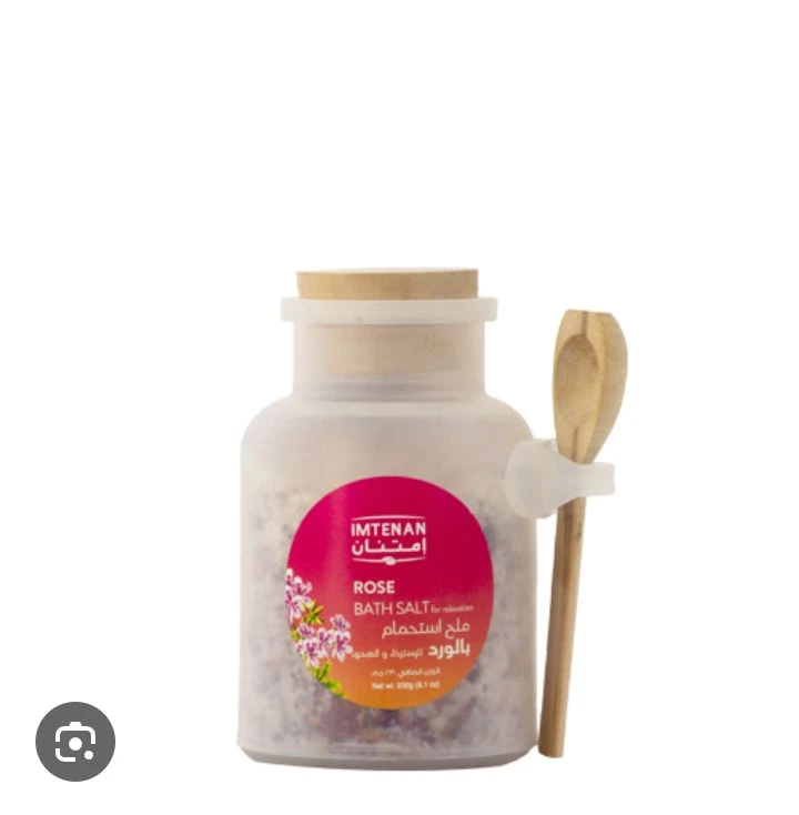 امتنان ملح استحمام بالورد 230 مل