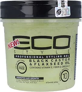 ايكو جل شعر بلاك كاستور بزيت الخروع 473 مل ##