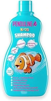 بندولين شامبو اطفال 250 مل + افاق مشط شعر اطفال اشكال على كارت##