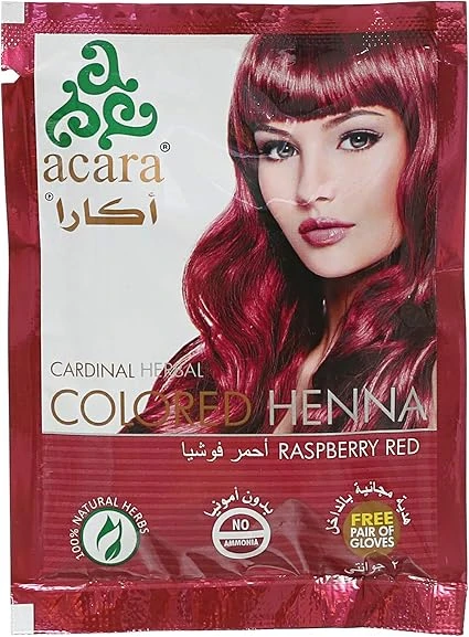 اكارا حنة احمر فوشيا 6 اكياس #