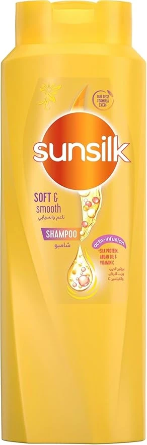 صانسيلك شامبو شعر ناعم وانسيابى اصفر 600 مل خصم 15%#